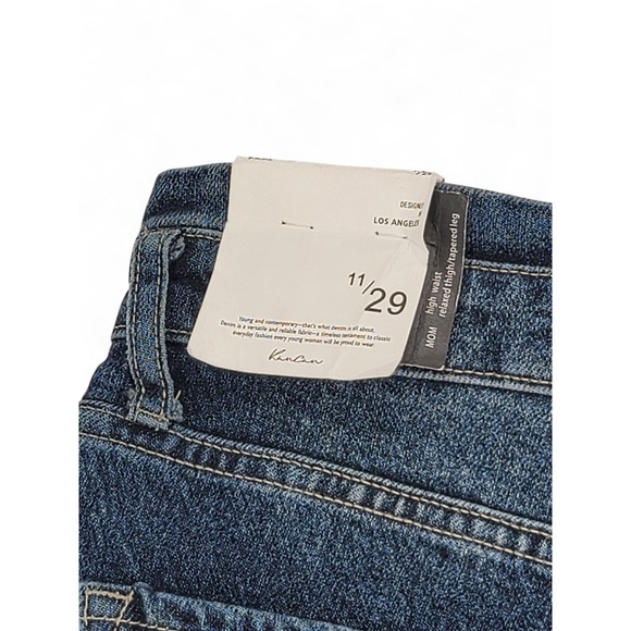 KanCan Mom Jeans Women's 11/29 High Rise Tapered Distressed Cuffed‎ NWT - Picture 7 of 7